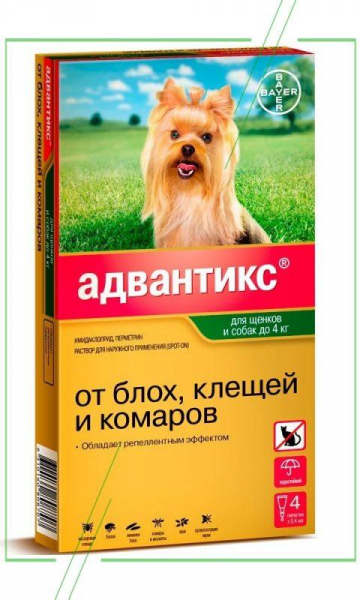 Адвантикс для собак: инструкция по применению, дозировка, мнения специалистов