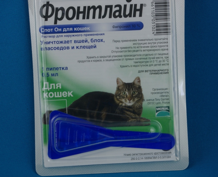 Фронтлайн для кошек: Комбо и спрей, инструкция по применению