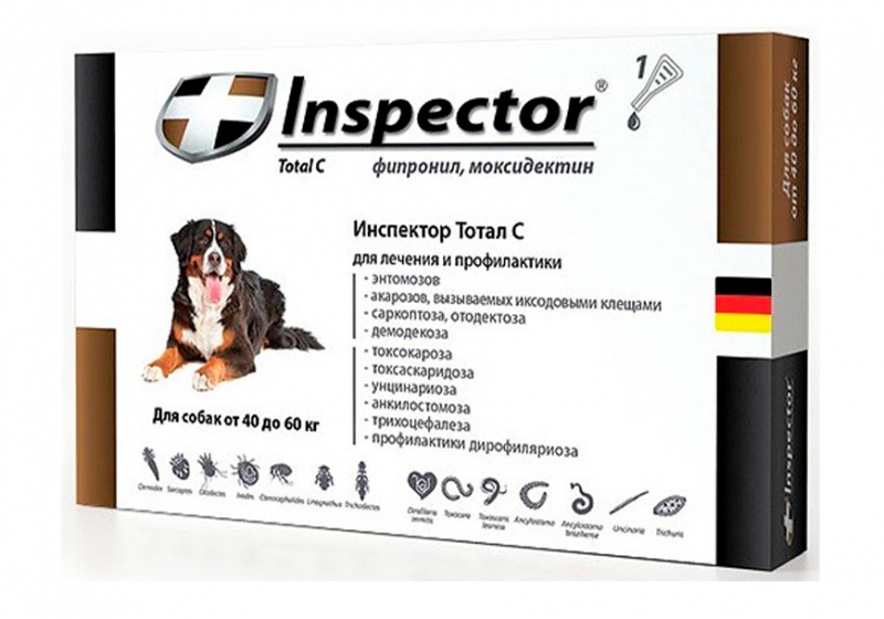 Инспектор для собак - инструкция по применению капель, спрея от блох и клещей