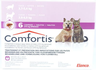 Comfortis - таблетки от блох и клещей для собак и кошек